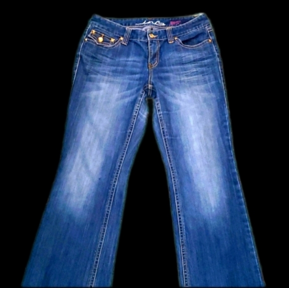 INC Jeans, size 10, gold jewel buttons - Picture 2 of 3